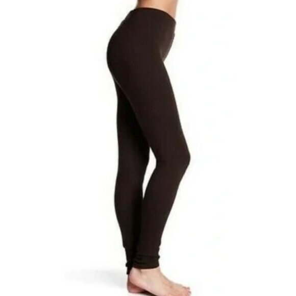 VINCE Stretch Pants Brown Stretch Classic soft High-rise Leggings Luxury - Picture 6 of 11